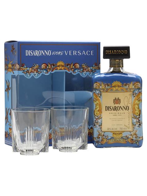 disaronno versace glass set|Amaretto Disaronno Versace Edition + 2 Glasses .